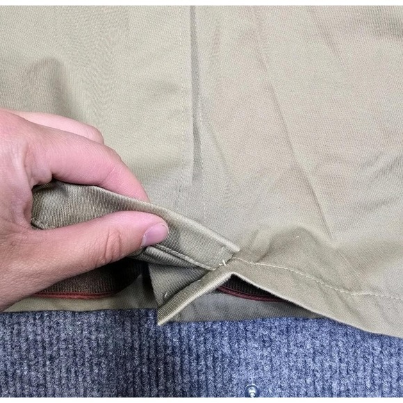 Vintage LL Bean Coat Men 46 Script Tag Wool Collar Lined Button Trench 70s 80s - Picture 12 of 16